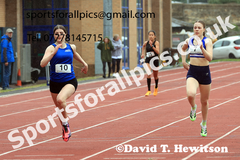 Sprints, 2026 Northumberland Schools Track and Field, Wentworth, Hexhan. Photo: David T. Hewitson/Sports for All Pics